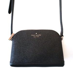 Kate Spade Tinsel Crossbody - Black Sparkle